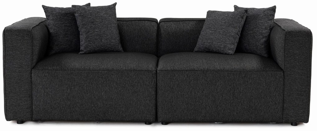 Sofá de 2 Lugares Mora – Antracite – 220x69x90 cm