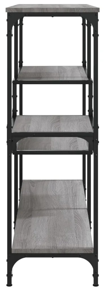 Mesa consola 103x32x95 cm derivados de madeira cinzento sonoma