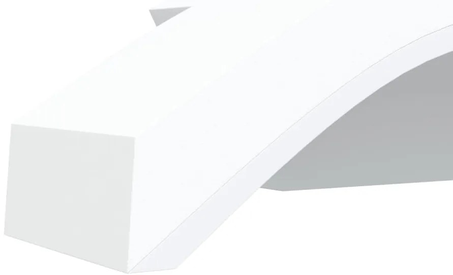Candeeiros parede LED p/ exterior 2 pcs alumínio fundido branco