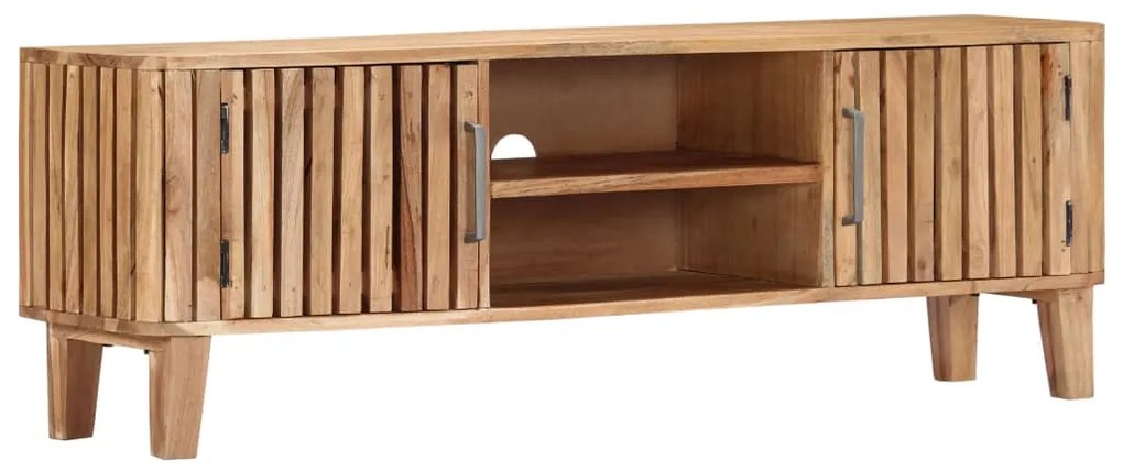 Móvel de TV 130x30x45 cm madeira de acácia maciça