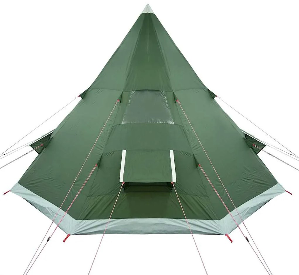 Tenda de campismo tipi para 4 pessoas impermeável verde