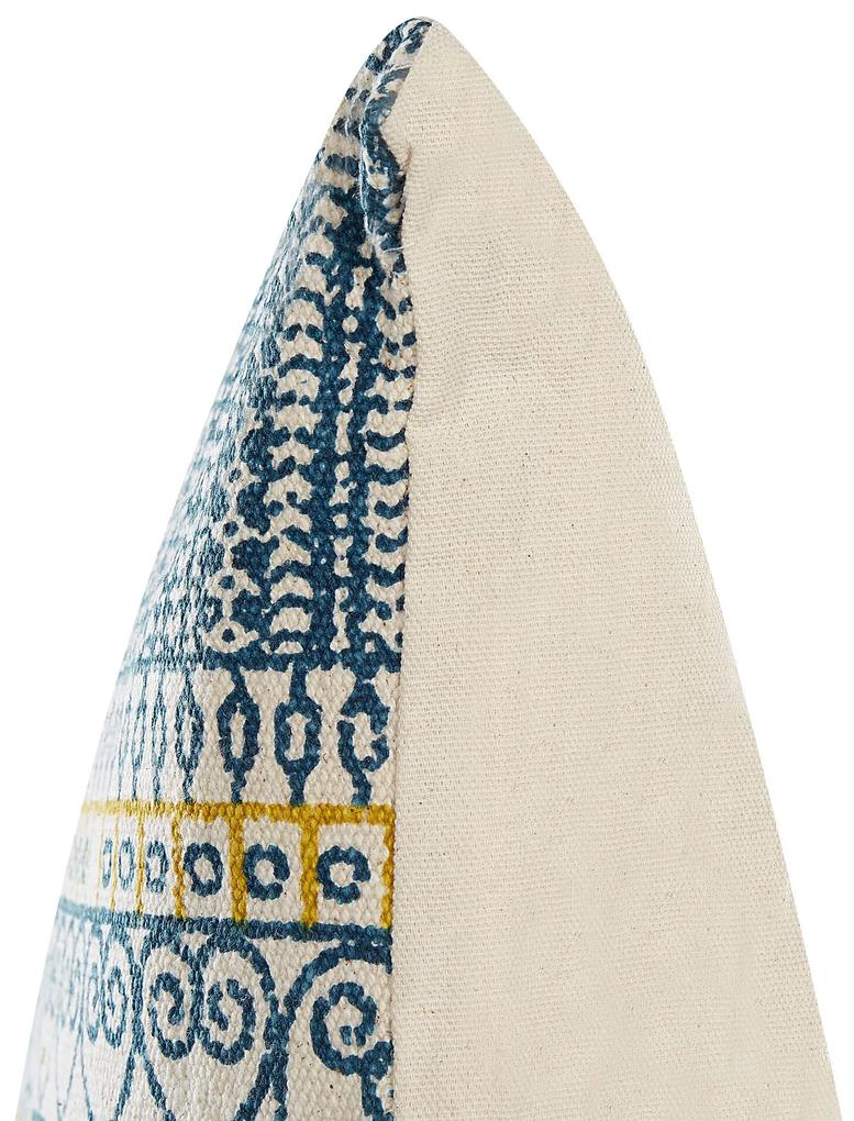 Almofada de algodão com padrão geométrico multicolor 50 x 50 cm SIDI Beliani