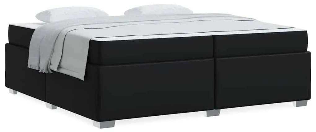 Estrutura da Cama Outros Preto 200 x 200 cm Couro sintético