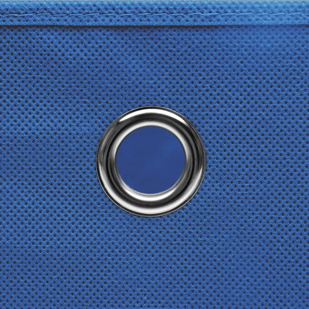 Caixas arrumação 4 pcs 28x28x28 cm tecido-não-tecido azul