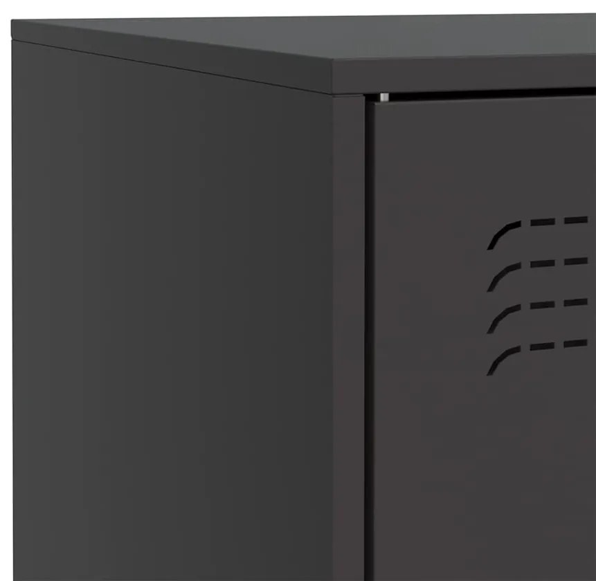 Aparador 67x39x73 cm aço preto