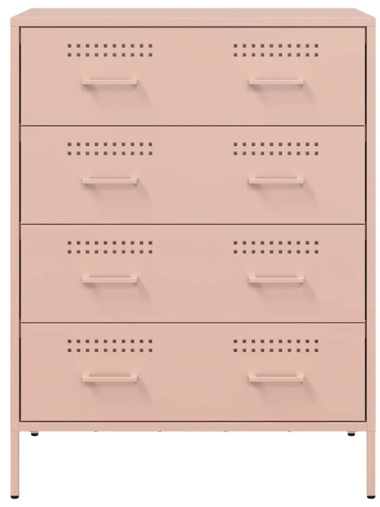 Aparador 68x39x89 cm aço rosa
