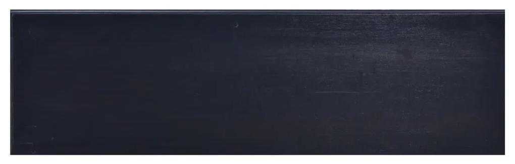 Móvel de TV 100x30x45 cm mogno maciço castanho café preto-claro