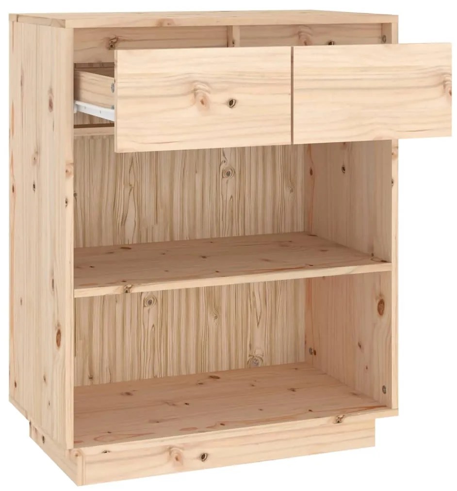 Armário consola 60x34x75 cm pinho maciço
