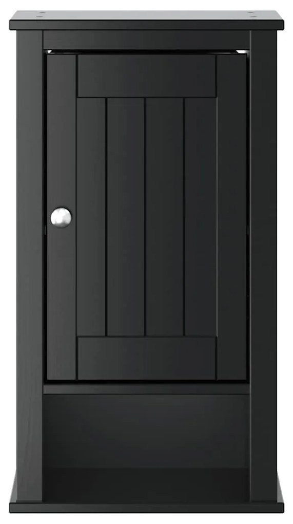 Móvel de parede p/ WC BERG 40x27x71,5 cm pinho maciço preto