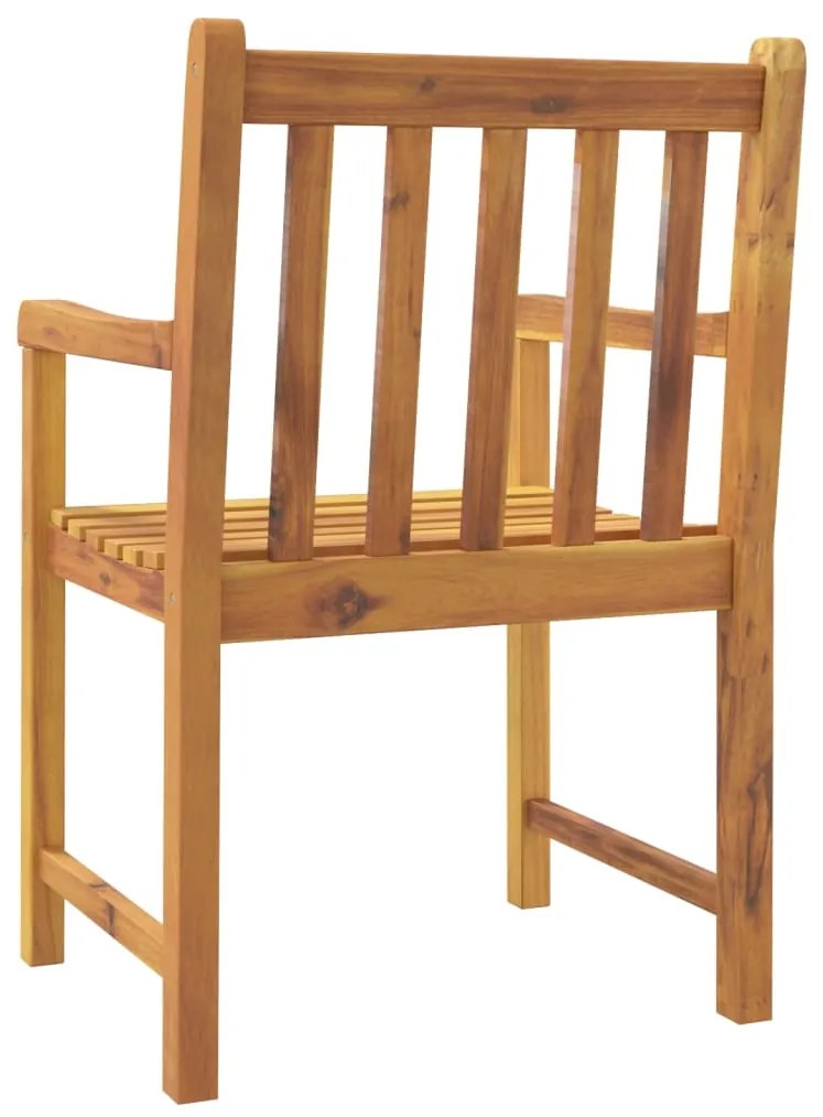 Cadeiras de jardim 8 pcs 56x55,5x90 cm madeira de acácia maciça