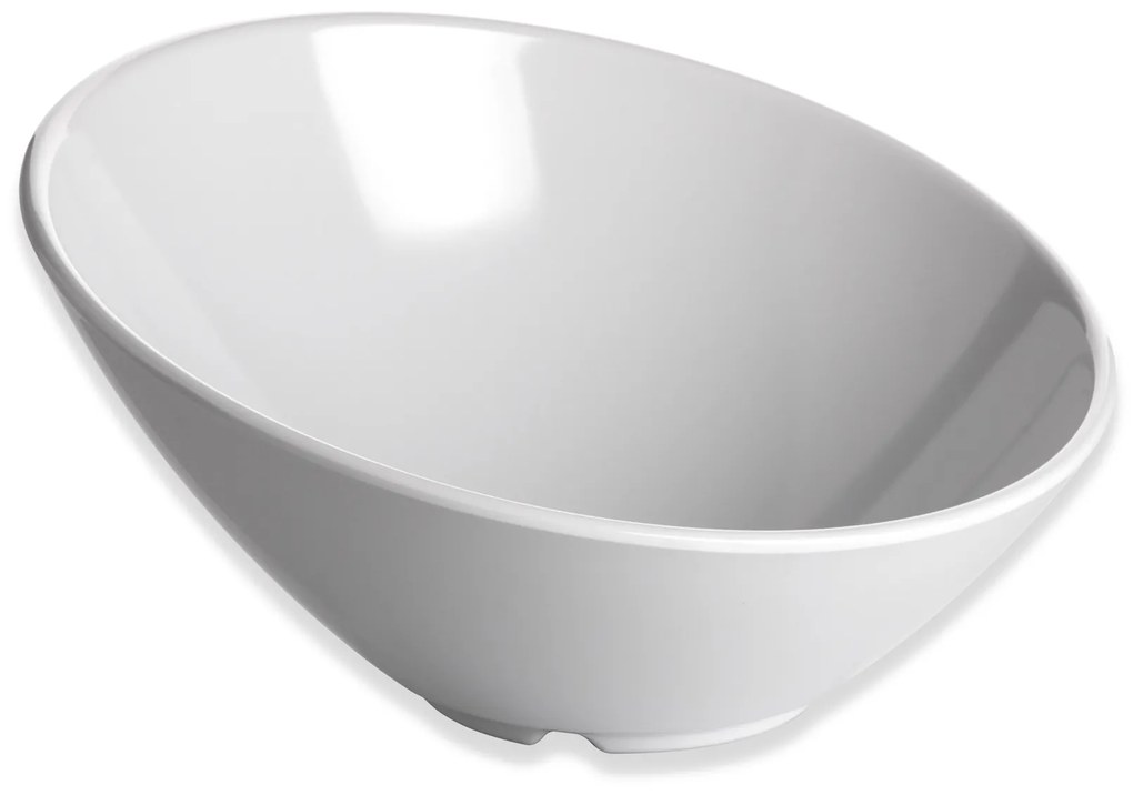 Taça Melamina Trattoria Branco 26.6X13.7cm