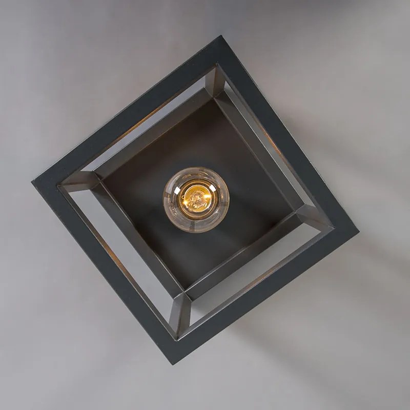 Luminária de teto industrial cinza escuro - Cage Design,Industrial,Moderno