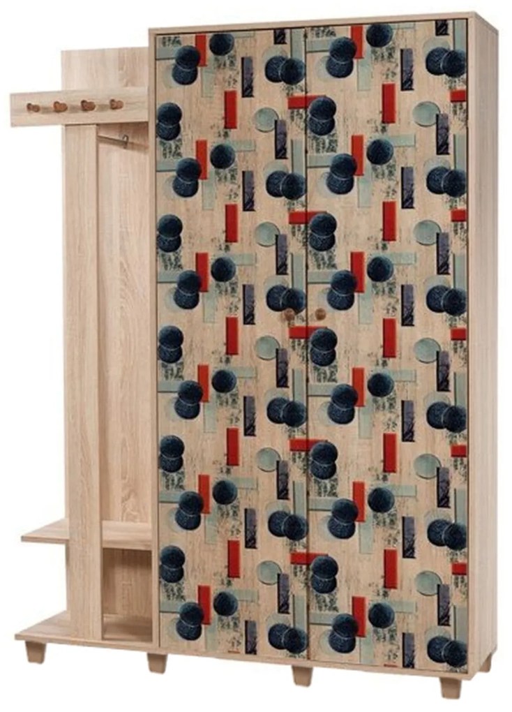 **** Hall Stand Garmanto – Carvalho Sonoma – 135x192x36 cm

**
