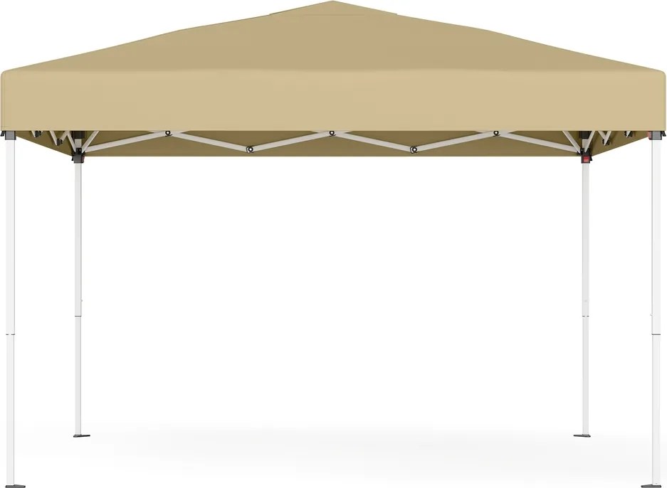 Tenda dobrável de 3 x 3 m, resistente, portátil, pavilhão para jardim bege