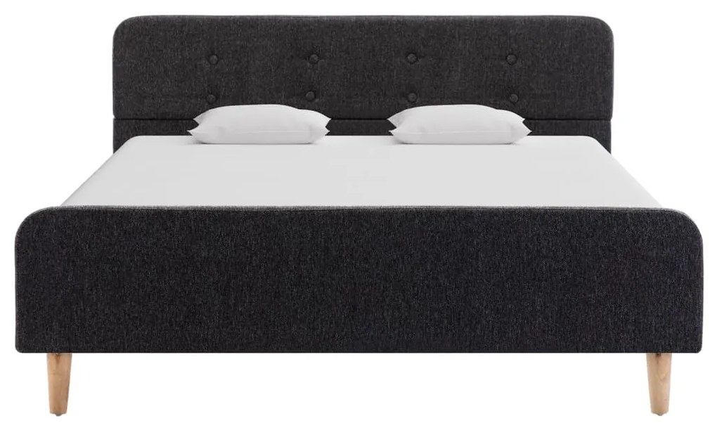 Estrutura de cama 120x200 cm serapilheira cinzento-escuro