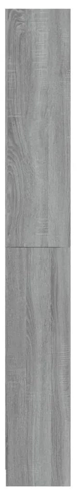 Estante 5 prat. 80x24x175cm derivados madeira sonoma cinzento