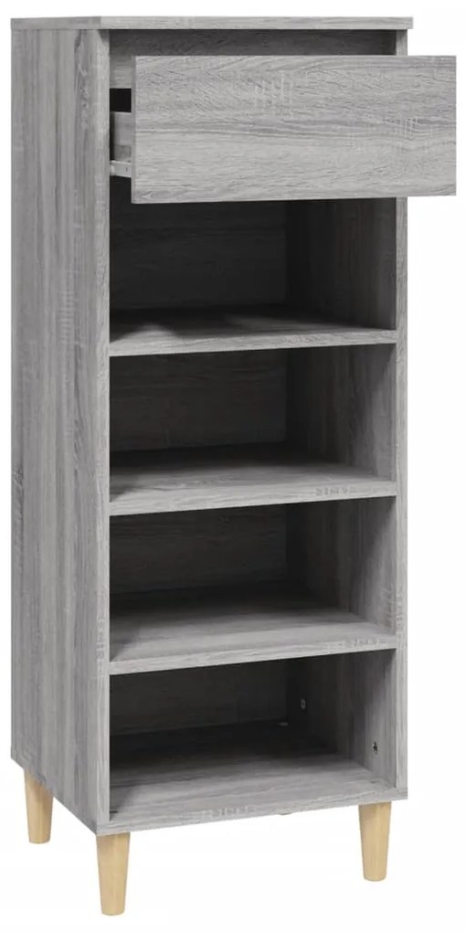 Sapateira 40x36x105 cm derivados de madeira cinzento sonoma