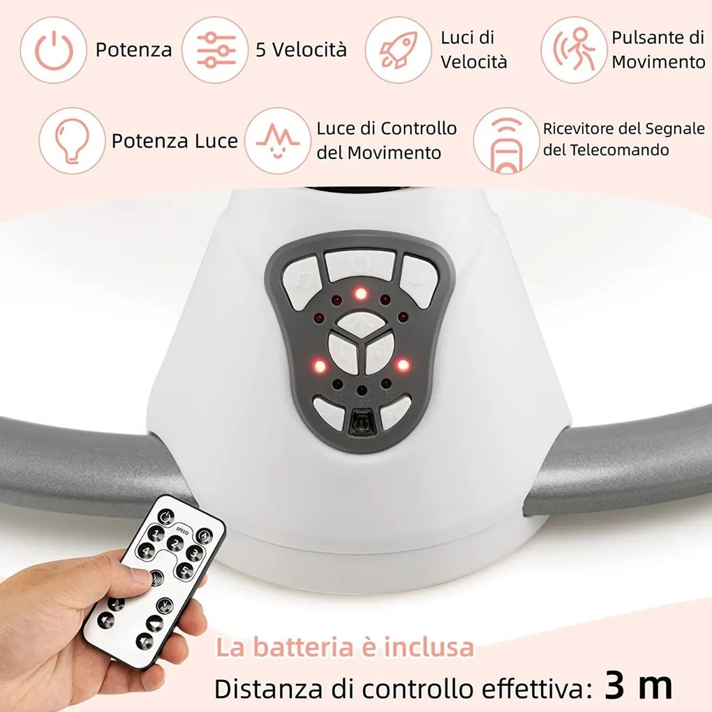 Berço para bebê com cabeceira ajustável em 6 níveis de altura - bege