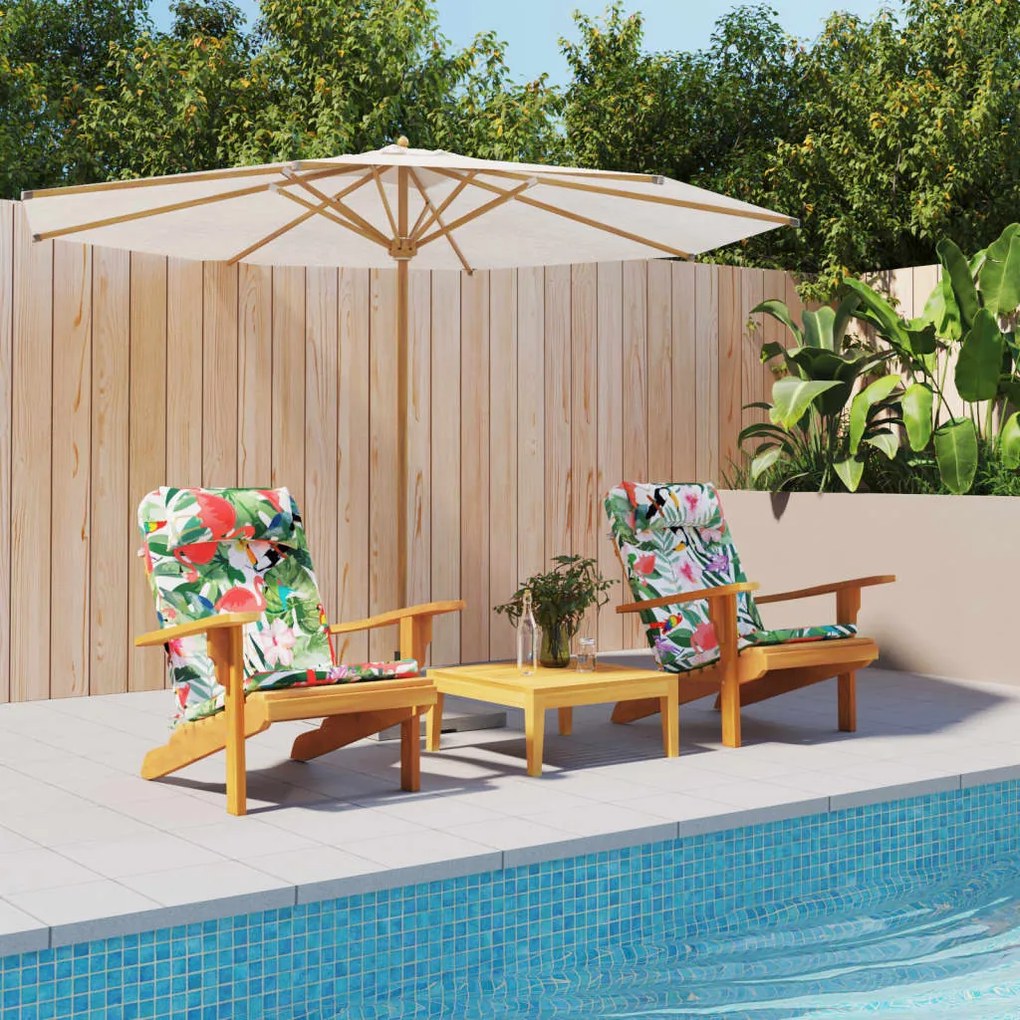 Almofadões p/ cadeira Adirondack 2 pcs tecido oxford multicor
