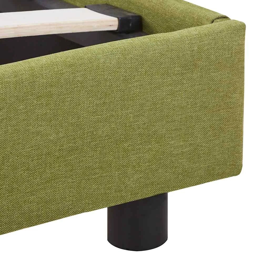 Estrutura para cama sem colchão 135x190 cm tecido verde