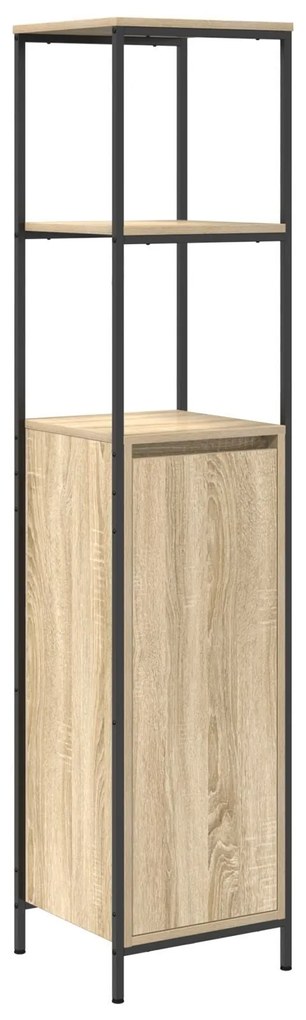Conjunto de Móveis de Banheiro de 3 Peças Carvalho Sonoma Madeira Inge