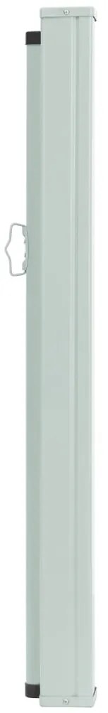 Toldo lateral retrátil para pátio 140x500 cm azul