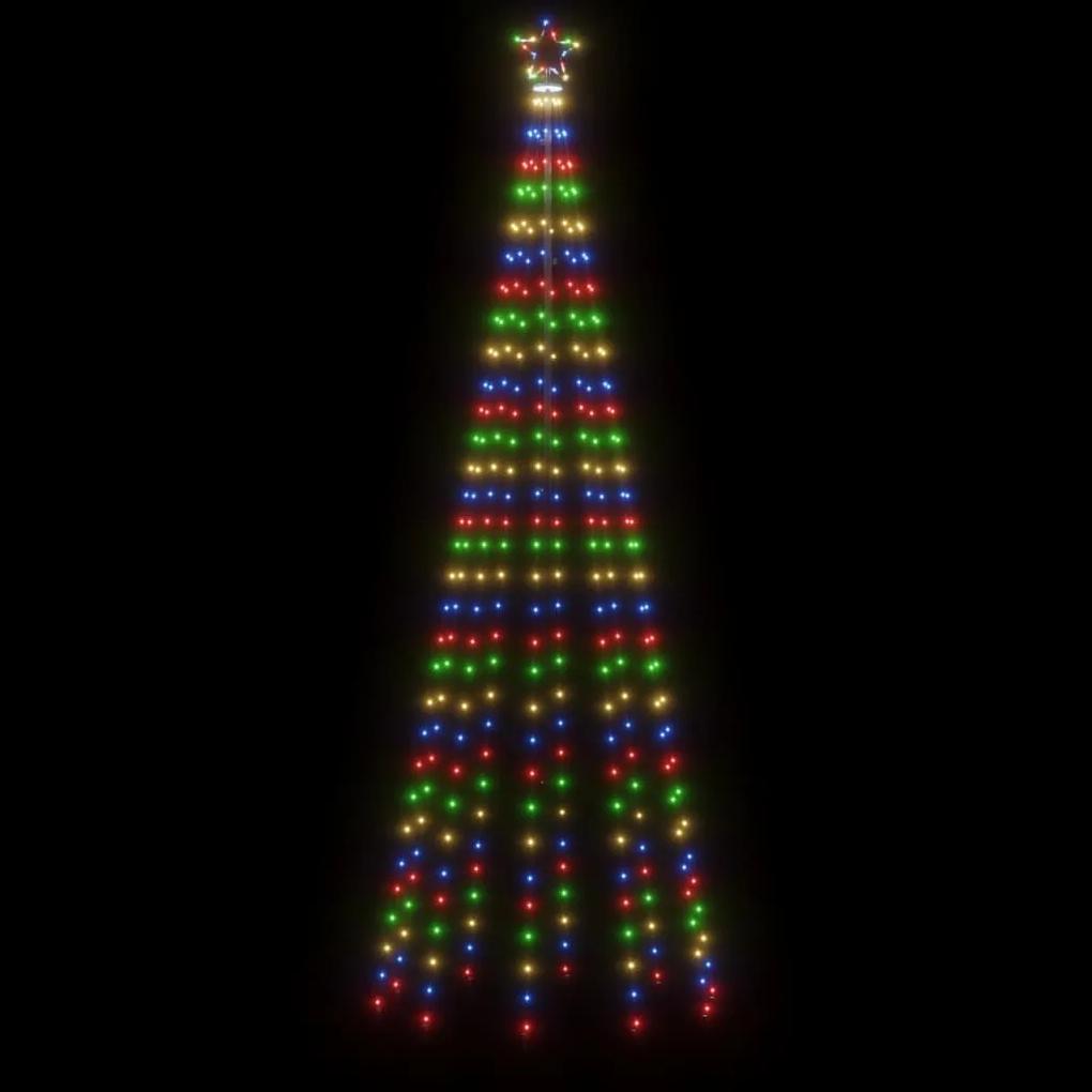 Árvore de Natal em cone 310 luzes LED 100x300 cm colorido