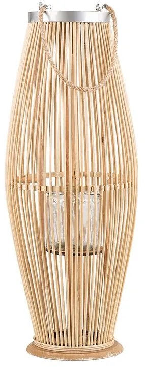 Lanterna decorativa castanho claro 72 cm TAHITI Beliani