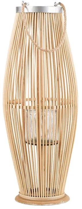 Lanterna decorativa castanho claro 72 cm TAHITI Beliani