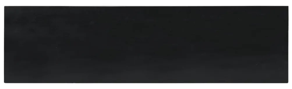 Mesa consola 110x30x75 cm madeira de mogno maciça preto