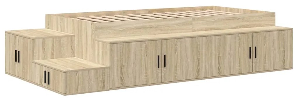 Estrutura de Cama Carvalho Sonoma 90x200 cm