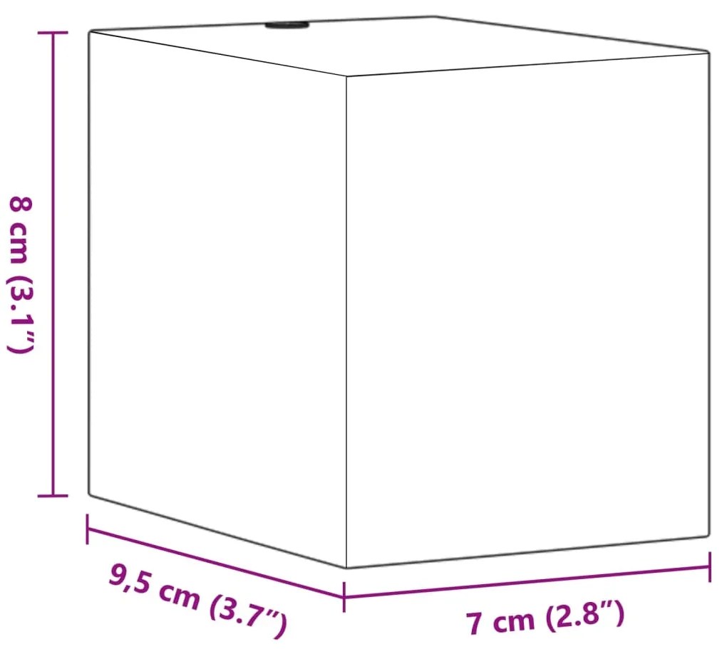 Candeeiros de parede para exterior 2 pcs alumínio fundido preto