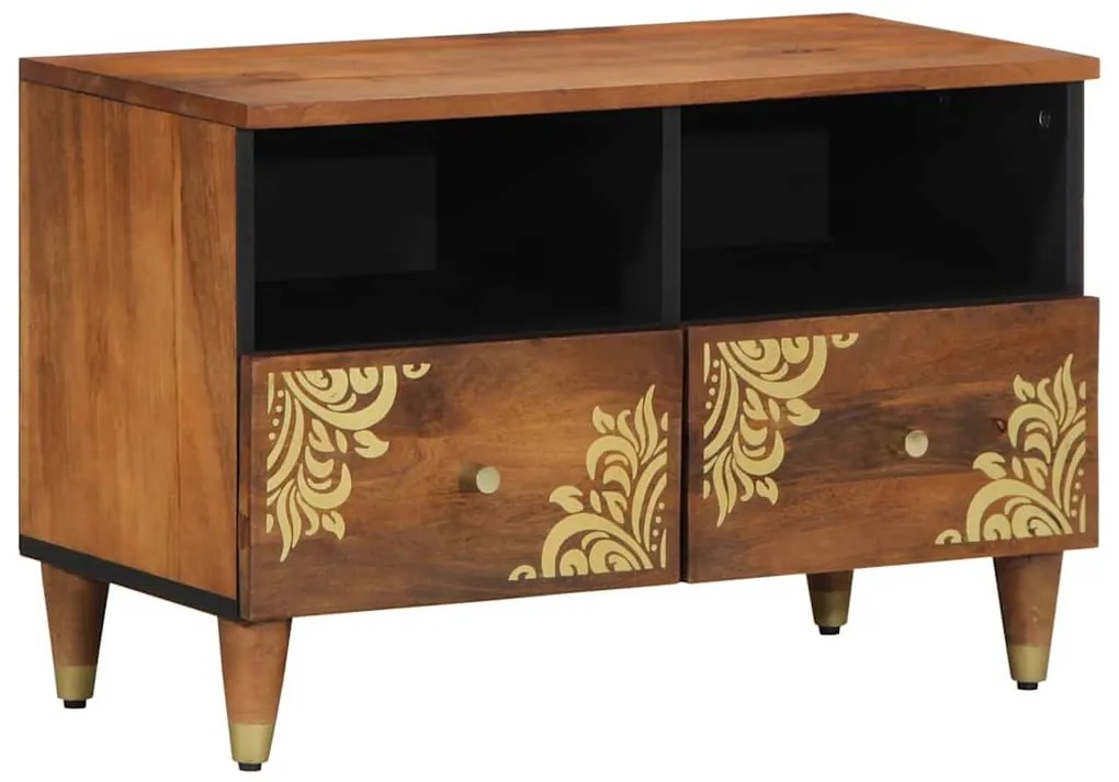 vidaXL Gabinete para TV com gaveta Marrom mel 70 x 33 x 46 cm