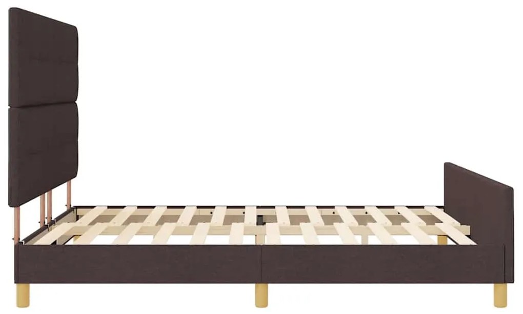 Estrutura da Cama vidaXL Castanho 180x200 cm Tecido