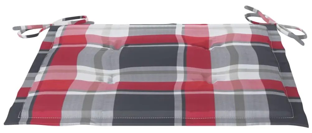 3 pcs conj. jantar dobrável exterior c/ almofadão teca maciça