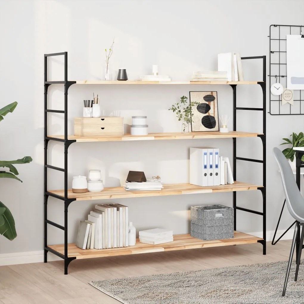 vidaXL Prateleira flutuante 140x40x2 cm acácia maciça não tratada