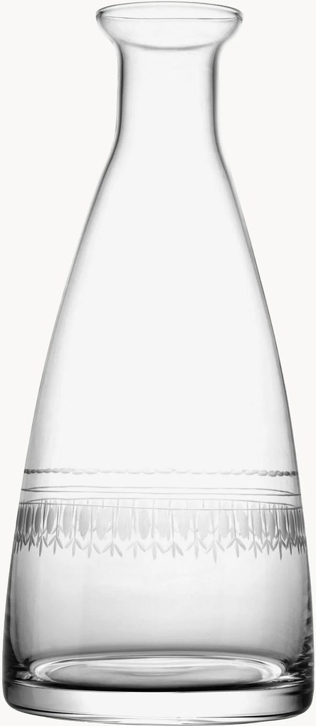 Jarro em cristal artesanal Ovals, 850 ml