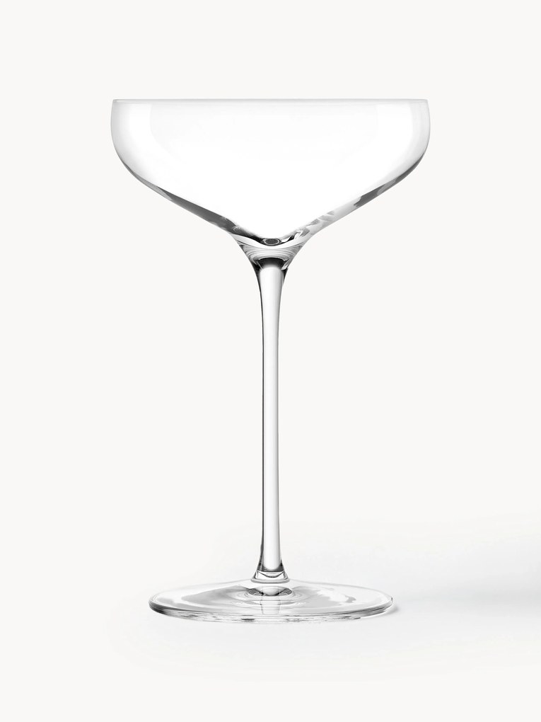 Taças de champanhe de cristal Swing, conjunto de 6