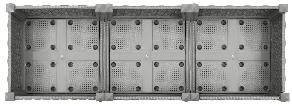 Canteiro elevado 120x40x71 cm polipropileno