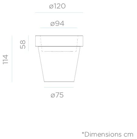 VASO GIGANTE MAGNOLIA 120 CM COM LUZ LED RGB SOLAR + BATERIA RECARREGÁVEL HOTEL, CASA, JARDIM, RESTAURANTE, BAR