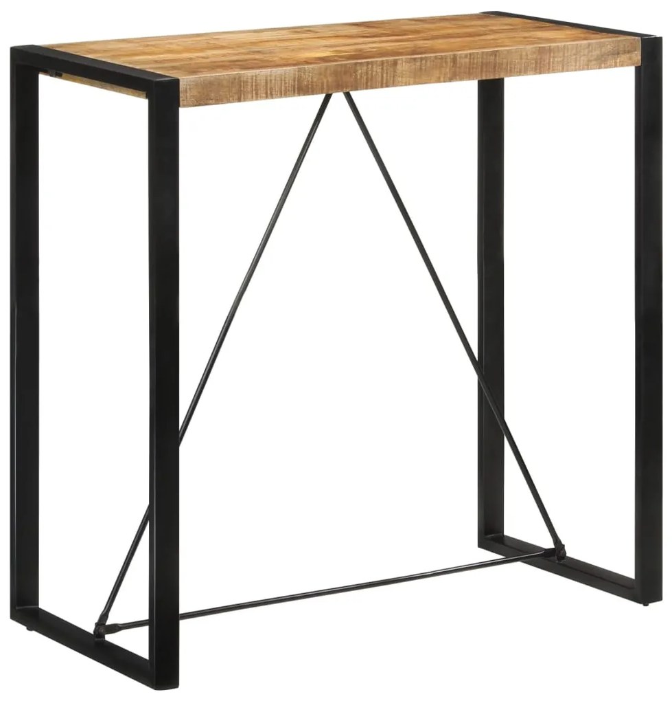 Mesa de bar 110x55x110 cm madeira de mangueira áspera maciça