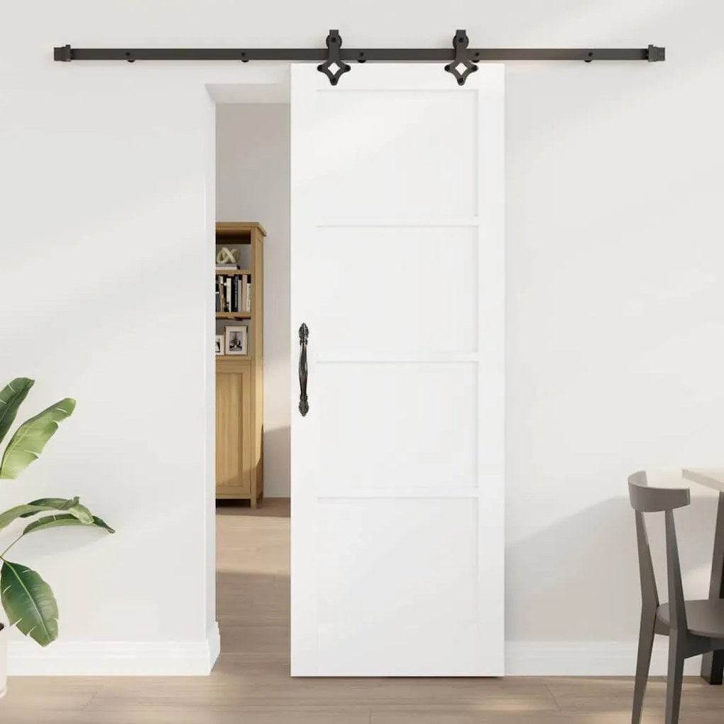 Porta Deslizante vidaXL com Conjunto de Ferragens "ORKDAL" de Madeira