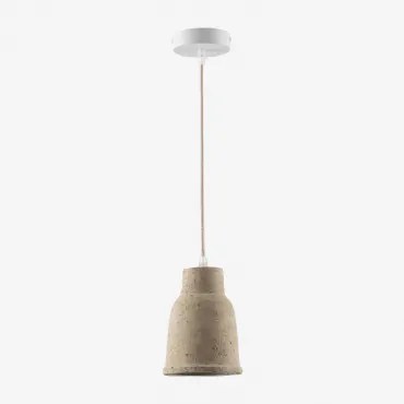 Lâmpada De Teto Suspensa Em Terracota Sainza Ø14 Cm & Tapioca Bege - Sklum
