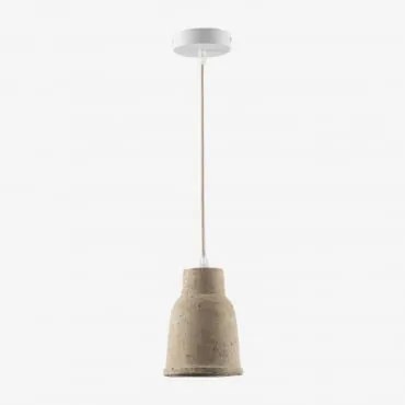 Luminária De Teto Em Terracota Sainza Tapioca Bege & Ø14 Cm - Sklum