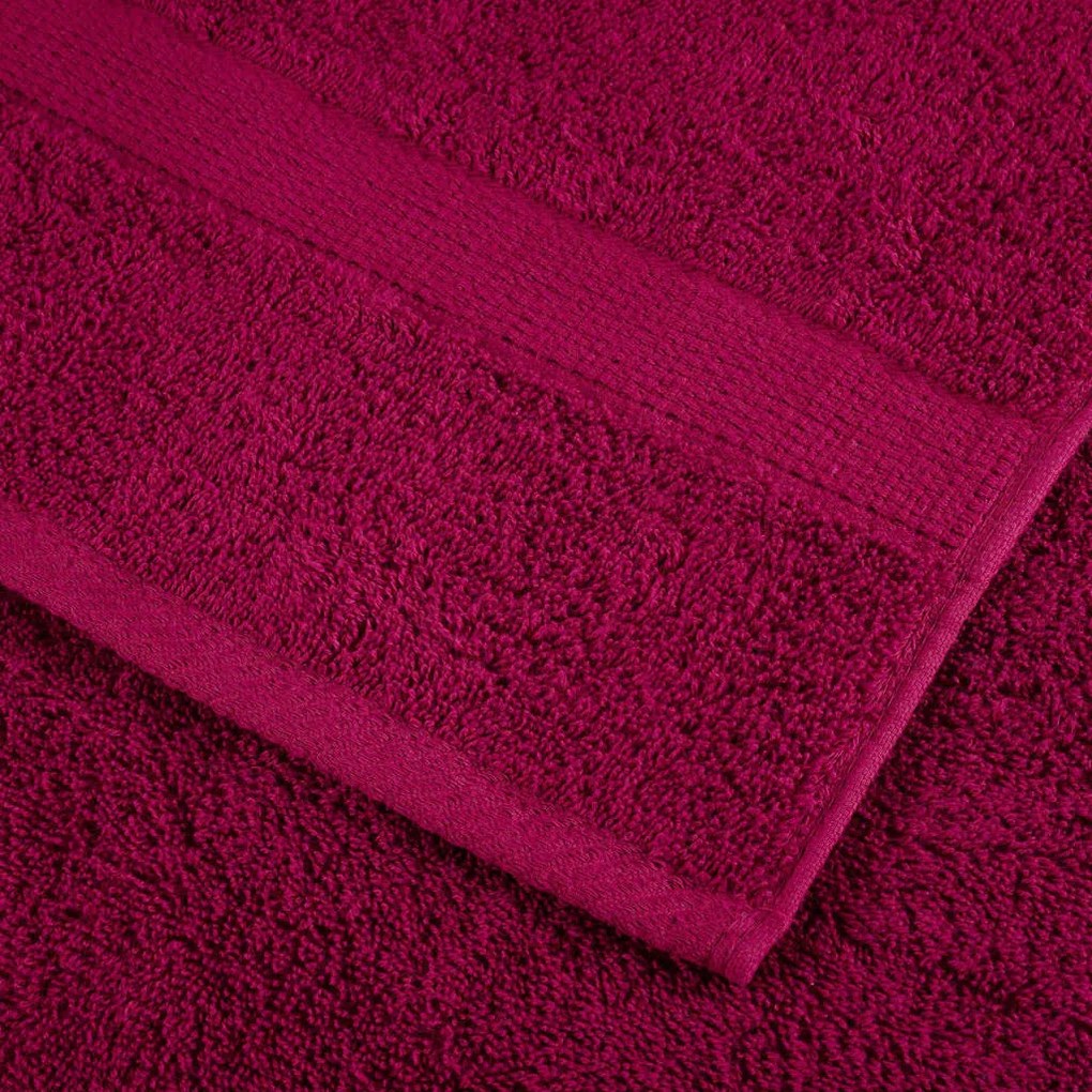 Toalhas premium SOLUND 10 pcs 100x200 cm 600 gsm bordô
