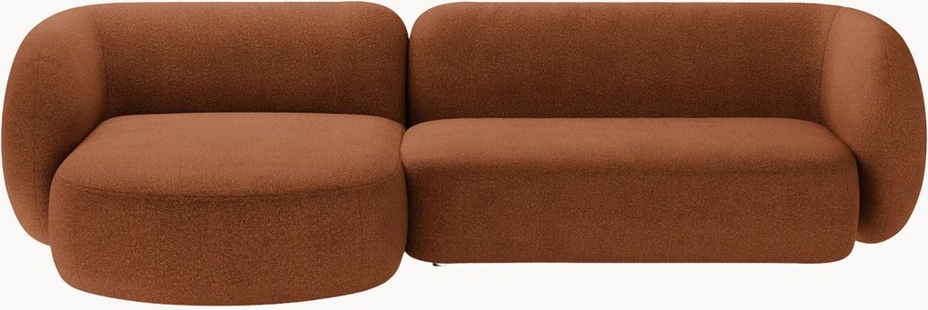 Sofá de canto modular em bouclé Kate (3 lugares)