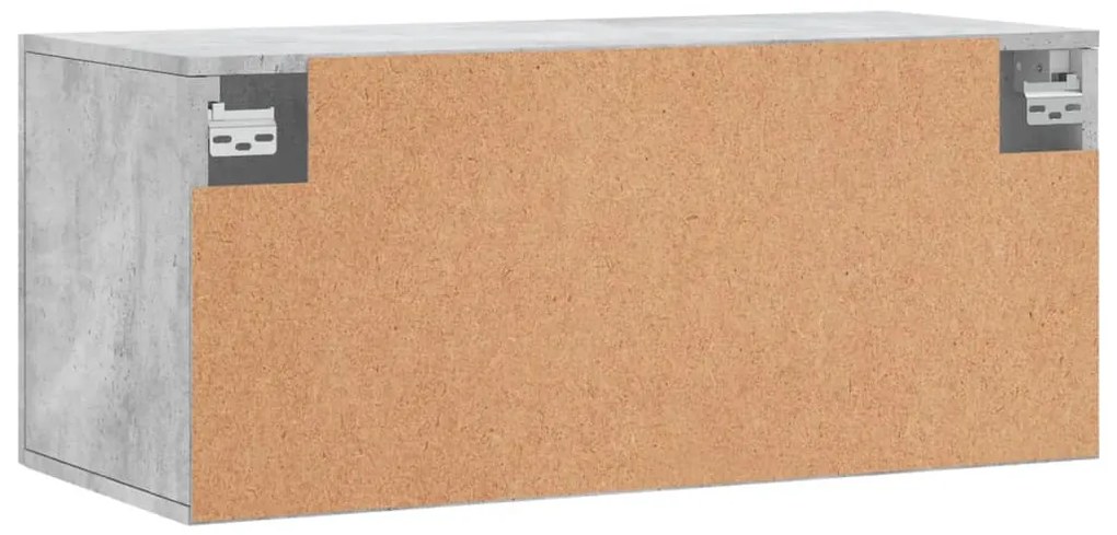Armário parede 80x36,5x35 cm derivados madeira cinzento sonoma