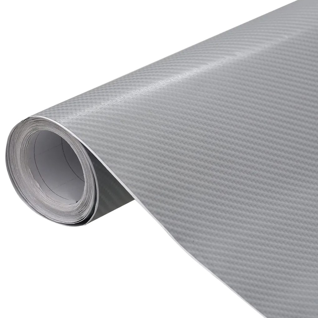 vidaXL Películas para carro 2 pcs 100x150 cm prateado 4D