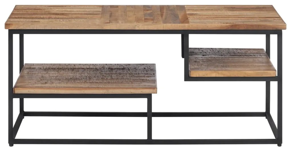 Mesa de centro 90x50x39 cm teca recuperada maciça