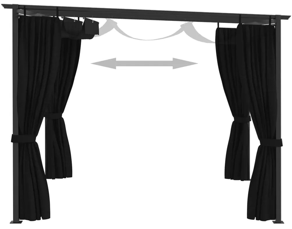 Gazebo 4x3 m antracite